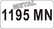Design a thick Wisconsin Standard Metal ATV/UTV license plate. 7.5 x 4 inches. nextdaystamps.com Only $19.95!