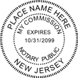 Create one now! Simple to Order the New Jersey Round Notary Stamp, just Click-Create-Submit and let Next Day Stamps ship!