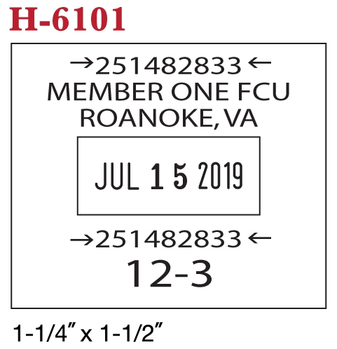 HM-6101 Stamp example