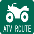 ATV-RTE-SGN_1218 - ATV ROUTE SIGN 1218