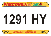 Create your Wisconsin Metal CheeseATV UTV state plates with the Wisconsin DMV Create your today. We offer the lowest price, A-1 quality, ships today! Only $29.95. We are the ATV UTV Plate specialists.