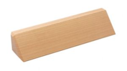 2 x 10 wood wedge nameplate - Ideal for front counter or lobby area employees & cubicle identification!