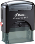 Create it now, have fun and design
your custom self-inking s-842 shiny stamp. It ships today or overnight for Next Day.