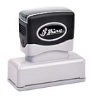 Create your own custom pre-inked stamps online. Next Day Stamps