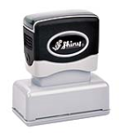 Create your own custom pre-inked stamps online. Next Day Stamps
