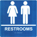 that are now required to identify a room in public buildings, government offices,  schools. Order today and be ada compliant for unisex restrooms.