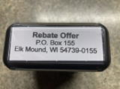 Saves time and money when it comes to having to submit your 11% rebates from your local Menards store. No more hand writing out the address!