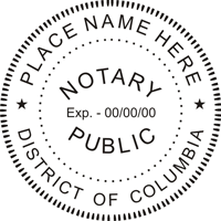 We proudly create crisp, clear, raised impressions on District of Columbia Notary Seal Embosser. Just design one now: click - create - and submit. Next Day Stamps and Engraving will ship.