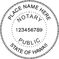 We proudly create crisp, clear, raised impressions on all Hawaii Notary Seal Embossers. Create one now with Click - Create - Submit. Next Day Stamps and Engraving will ship.