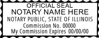 Our stamps create crisp, clear impressions on all Illinois Notary Stamp Rectangular. Just Click - Create - Submit. Next Day Stamps and Engraving will ship.