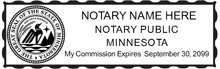 Simple to customize a Minnesota Notary Stamp now. Just Click-Create-Submit Next Day Stamps and Engraving will ship.