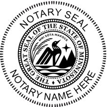 Create a crisp, clear, raised imprint on paper with a Minnesota Notary Seal Embosser Authorized by Minnesota. Order one - Next Day Stamps will ship.