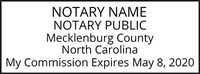 Easy to create a professional North Carolina Notary Stamp now! Easy-just  Click-Create-Submit, and Next Day Stamps ships Same Day.