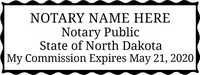 Popular North Dakota Notary Stamp - easy to order now. Click-Create-Submit, that's it! Next Day Stamps will ship!