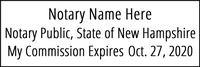 Easy to order the Required New Hampshire Notary Stamp. Simply Click-Create-Submit, and Next Day Stamps will ship!
