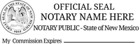 Simply make a professional notary stamp now. Click-Create-Submit a New Mexico Notary Stamp and Next Day Stamps will ship!