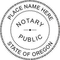 Easy to make the Oregon Notary Embossing Seal now! Click-Create-Submit and Next Day Stamps and Engraving will ship direct to you!