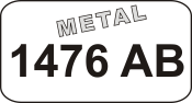 Design a thick Wisconsin Standard Metal ATV/UTV license plate. 7.5 x 4 inches. nextdaystamps.com Only $19.95!