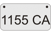 are Thick Heavy Duty Plastic that are engraved deep. 7.5 x 4 inches and ship same day. Order today! only $17.95