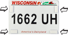 kits are designed to display your UTV License Plate to your rear glass windshield.  These easily display your plate without buying a mounting kit, drilling holes, or adding a license plate frame.